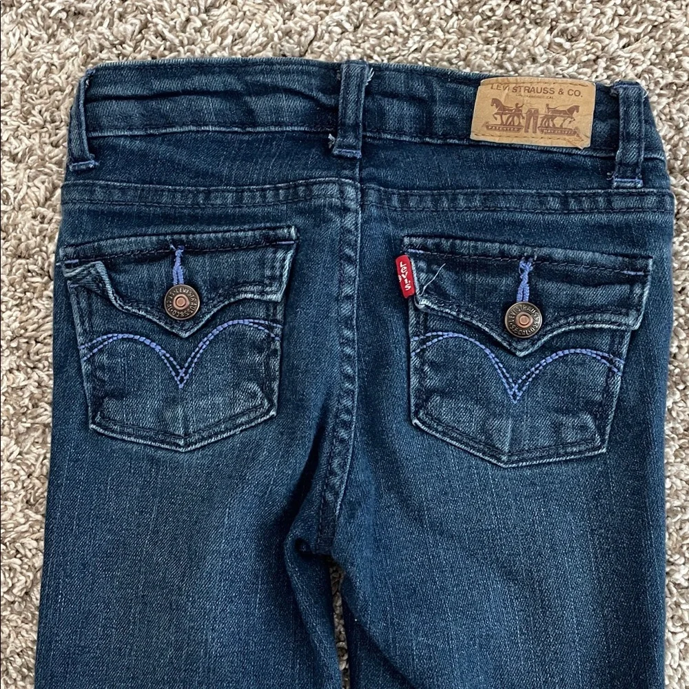 Levi's Girls size 4 Dark Blue Denim Legging